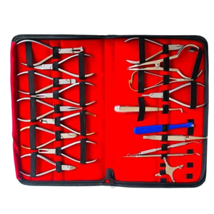 Ensemble d'instruments chirurgicaux dentaires personnalisés, kit d'implants, outils de chirurgie orale, manuels, argent, classe I, certifié CE - Product Image 1