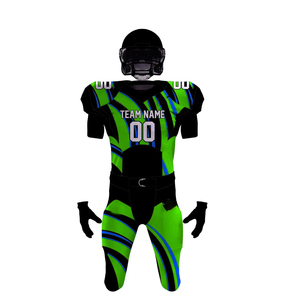 Uniforme de football américain court, haute élasticité, respirant, vente en gros, avec patch brodé personnalisé, logo d'équipe, résistant aux rayures, équipement de gridiron - Product Image 1