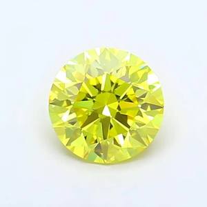 Diamant de laboratoire jaune vif fantaisie taille brillant de 3,00 carats, clarté VS1, certifié IGI, pour la fabrication de bijoux et la création de bagues sur mesure - Product Image 1