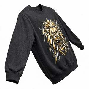 Sweat-shirt col rond en molleton épais à prix abordable, impression graphique personnalisée, streetwear, pull-over homme, vêtements d'hiver - Product Image 4