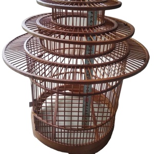Jaula de bambú para pájaros, jaula transpirable hecha a mano para cría de artesanos tradicionales de Vietnam, nuevo diseño y buena calidad - Product Image 1