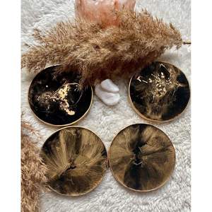 Posavasos Modernos Decorativos de Resina Ovalados y Redondos para Almacenamiento Elegante, Producto Promocional - Product Image 1