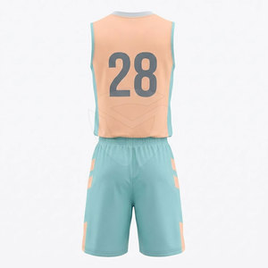 <b>Athletic</b> Basketball Uniform For Men Designed With Moisture Wicking Mesh Fabric And Comfortable Fit For Professional Team Wear - Product Image 3