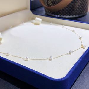 Collier en perles d'eau douce de coquille de cheval exquises de Zhuji, style cool sans collision de clavicule, doux et immaculé, de niche - Product Image 3