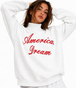 Sudadera Universitaria Griega Personalizada Unisex Oversize con Cuello Alto de Algodón Polar para Invierno con Parche de Chenilla al por Mayor - Product Image 1