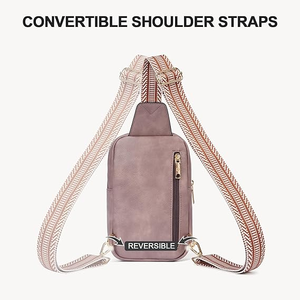 Sac de poitrine léger de petite taille avec grande capacité, élégant sac bandoulière pour femme avec fermeture éclair fluide et crochet durable - Product Image 2