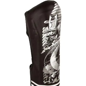 Protège-tibias en PU pour adultes, bleu turquoise et noir, fermeture auto-agrippante, équipement de protection léger pour le sport, toutes saisons - Product Image 5