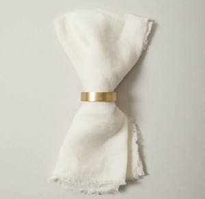 Porta Servilletas de Latón Sólido de Primera Calidad para Cenas Formales, Anillos Decorativos Circulares para Servilletas en Dorado Cepillado - Product Image 3