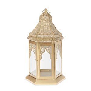 Lanterne Hurricane Vintage en Laiton Antique avec Poignée, Support de Bougie Décoratif en Métal et Verre, Lampe à Poser ou Suspendre pour Sol ou Table, Vente en Gros - Product Image 4