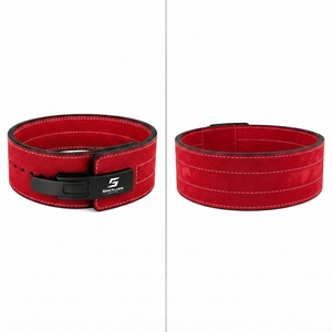 Breathable <b>Waterproof</b> Adjustable Gym Waist <b>Trainer</b> Belts for Powerlifting Weight Lifting Squat Lever Leather Cowhide Non-Slip - Product Image 3