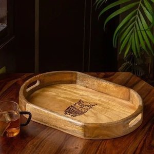 Wood <b>Serving</b> <b>Tray</b> Rectangle <b>Black</b> Lacquered Engraved Oriental Design Tableware Storage <b>Tray</b> custom print handmade <b>serving</b> <b>tray</b> - Product Image 2