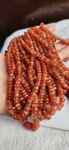 Perles de pierre de soleil naturelle de qualité supérieure, forme rondelle, 6 mm-10 mm, pierres précieuses de pierre de soleil en vrac, prix de gros disponible. - Product Image 4