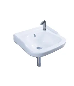 High Design Sanitary Ware Suite Square Wash Basin Bidé Semi Pedestal Basin aos Melhores Preços da Índia