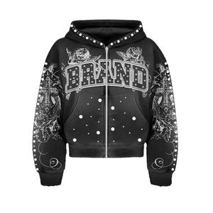 Hoodies en coton molletonné en gros, hoodies oversize, hoodies streetwear, fournisseur en gros, directement de l'usine - Product Image 1