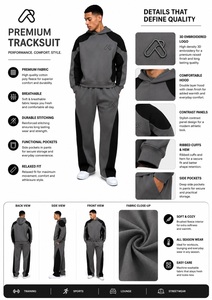 Conjunto Deportivo Casual de Maternidad de 2 Piezas, Transpirable y Ecológico, Sudadera con Capucha y Pantalones Deportivos, OEM, Felpa Deportiva, Color Sólido - Product Image 6