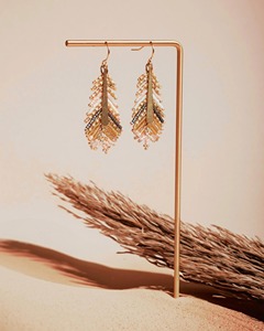 Pendientes Hechos a Mano Personalizados para Mujer, Diseño de Moda con Cuentas y Abalorios Estilo Ángel, Ligeros - Product Image 2