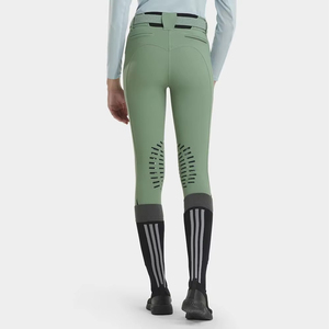 Women's Leather Riding <b>Leggings</b> Full Seat <b>Equestrian</b> Horse Riding Sportswear Breathable Quick Dry Slim Fit Silicone Grip Pockets - Product Image 2