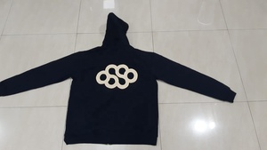 เสื้อฮู้ดซิปสำหรับผู้ชาย RUDRA APPARELS ผ้าฟลีซ 340 กรัม บุซับใน ผลิตจากโพลีเอสเตอร์/คอตตอนผสม เป็นมิตรต่อสิ่งแวดล้อมและระบายอากาศได้ดี - Product Image 4