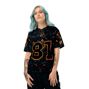 Customized Digital Camo Mesh American Football Jersey Unisex Breathable V Neck Teamwear Custom Sports Uniform Y2K Sportswear <b>Top</b> - Product Image 2