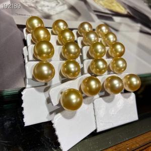 ต่างหูสไตล์บุชิราติ ชุบทอง 18K สีควีน ประดับด้วยลูกปัดทองธรรมชาติขนาด 12-11 มม. งานฝีมือแบบฝรอสต์ นำเข้าจากอิตาลี - Product Image 3