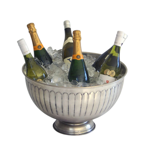 Seau à glace en aluminium de qualité supérieure pour champagne et vin, grand bol à punch, finition noir mat, pour fêtes et événements - Product Image 6