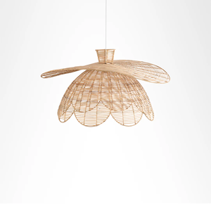 Abat-jour en rotin naturel artisanal, vente en gros à prix abordable, multifonctionnel pour les maisons modernes, offrant des vibrations naturelles et rustiques - Product Image 5