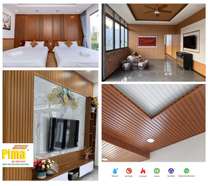 Paneles de Revestimiento de Pared de PVC Acanalados Modernos, Impermeables, Insonorizados e Ignífugos para Uso Comercial y Residencial, Mejoran Espacios Comerciales y Villas - Product Image 3