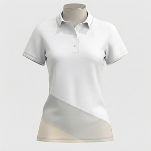 Polo de Manga Corta para Mujer, Tejido, Corte Regular, Colores Sólidos, Servicio OEM, Secado Rápido, Venta Caliente - Product Image 4