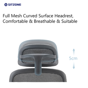 Silla de soporte Lumbar ajustable con respaldo alto moderna Sitzone Silla giratoria de oficina de malla ergonómica Silla De Oficina Escritorio - Product Image 5