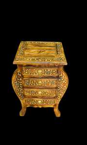 Boîte à bijoux multifonctionnelle en bois sculpté à la main, style moderne, pour le salon - Product Image 3