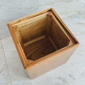 Classic Wooden <b>Jar</b> with Wooden Lid 250mL Capacity Durable Eco-Friendly Spice <b>Storage</b> Container <b>for</b> Home <b>Kitchen</b> Use - Product Image 2
