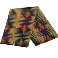 Kain Organza Cetak Lilin Dobby Batik Tradisional Afrika Anti-Bakteri Anti-UV Ramah Lingkungan Bernapas Berat Sedang untuk Tirai dan Mainan