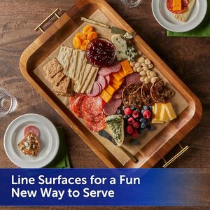 Kitchens Unbleached Parchment <b>Paper</b> <b>Roll</b> Non-Stick Oven Safe 425 Degrees for Cooking Baking & Pastry Tools - Product Image 6