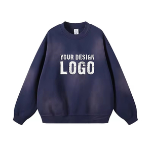 เสื้อสเวตเชิ้ตคอกลมผู้ชาย ผ้าคอตตอนผสมคุณภาพสูง สำหรับงานพิมพ์ สินค้าส่งเสริมการขาย และเสื้อผ้าแฟชั่น - Product Image 1