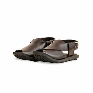 Sandalias cómodas Peshawari Chappal Coffee KD9955 para niños - Product Image 3