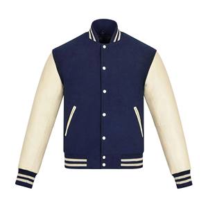 Chaqueta Deportiva Varsity con Capucha para Hombre, 100% Lana, Transpirable, Tela de Lona Premium, Cómoda para Uso Diario - Product Image 1