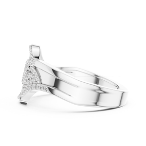 Anillos de oro macizo de 14k con diamantes de corte redondo para mujer, diseño de moda, para regalo, compromiso, aniversario, boda - Product Image 5