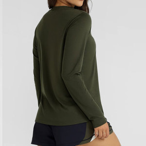Camiseta Deportiva de Manga Larga para Yoga y Fitness de Alta Resistencia para Mujer, Ropa de Gimnasio, Absorbe el Sudor, Ecológica, para Actividades al Aire Libre - Product Image 5