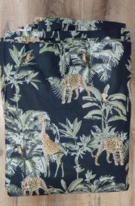 Tissu en coton imprimé tropical multicolore personnalisable, largeur 58/60 pouces, léger, tissé, style bohème, 100 GSM, pour vêtements, robes et usage domestique - Product Image 3