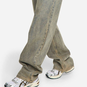 Pantalones Vaqueros de Mezclilla Personalizados para Mujer, de Cintura Alta, Pierna Ancha y Corte Acampanado, Transpirables y Elásticos, Ropa de Moda - Product Image 5