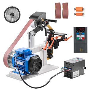 Levigatrice a Nastro 1500W 2HP 2'' x 82'' a Velocità Variabile per Lavorazione Metalli e Lucidatrice 3 in 1 - Product Image 1