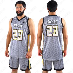 Short de basket-ball d'été Bsci de haute qualité personnalisé OEM uniforme respirant unisexe adulte maillot de basket-ball uniforme de basket-ball - Product Image 1