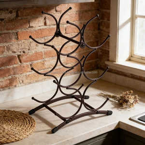 Cellar Matrix <b>Metal</b> Wine Floor Mounted Unit Free-Standing High-Capacity Bottle Storage <b>Grid</b> Wholesale Export - Product Image 5