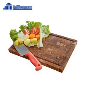 2026 Trending Eco Friendly Acacia Wood Cutting <b>Board</b> with Stand Set OEM Wooden Kitchenware Manufacturer - Product Image 5