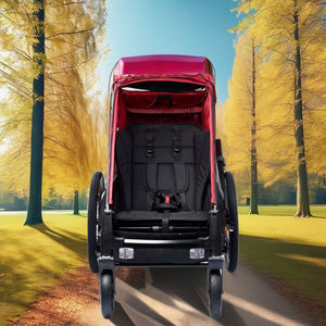 Remorque de vélo en alliage d'aluminium avec suspension indépendante et capacité de charge de 35 kg pour animaux de compagnie et aventures en plein air - Product Image 4