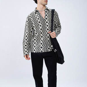 Chemises en flanelle pour hommes, design tendance, couleurs personnalisées, 100% coton, tricotées, respirantes, séchage rapide, haute qualité, vêtements décontractés pour le printemps - Product Image 3