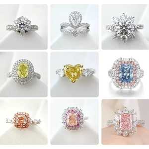 Diamantes Sueltos de Color Cultivados en Laboratorio, Certificados por IGI, Corte Radiante Vívido de Lujo, Gemas Excelentes para la Fabricación de Joyas, Configuraciones Personalizadas - Product Image 2