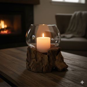 Aquarium en racine de teck - Product Image 6