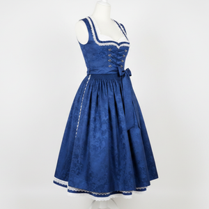 Elegante Vestido Dirndl para Mujer, Tela Estampada Personalizada, Bordado Alemán, Largo hasta la Rodilla, Sin Mangas, Ajuste Cómodo - Product Image 5