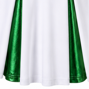 Falda Deportiva Verde para Animadoras, Cintura Alta, Plisada, de Secado Rápido, Transpirable, Ecológica, Uniforme Deportivo - Product Image 6